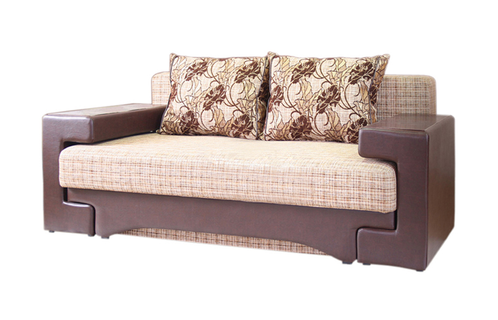 Canapé avec inserts en cuir écologique